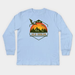 Jurassic Park Isla Nublar Kids Long Sleeve T-Shirt